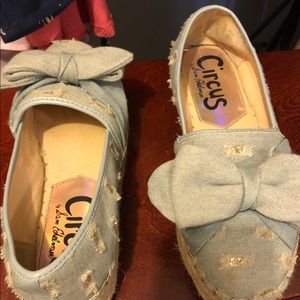 CIRCUS BY SAM EDELMAN,DENIM ESPADRILLES.